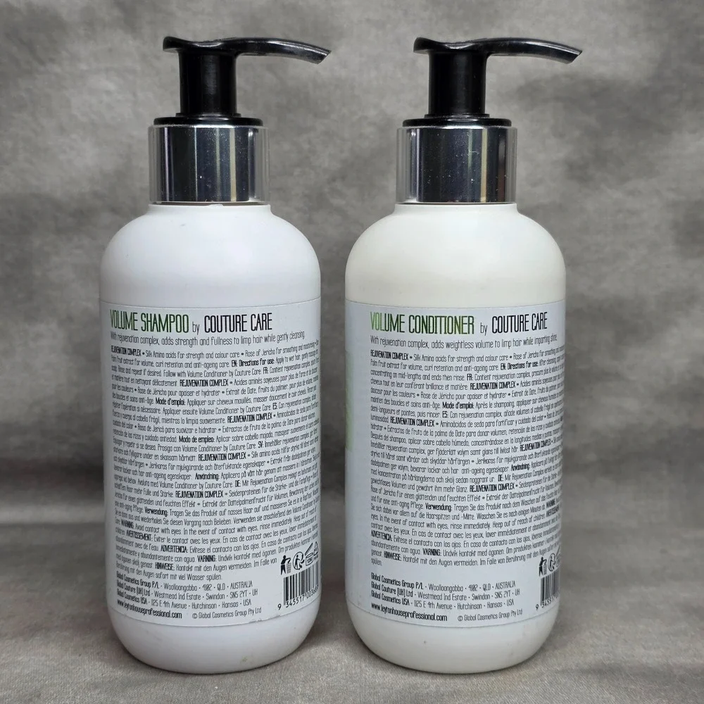 Leyton House‎ Volume Shampoo & Conditioner SET Couture Care 8.5 fl oz